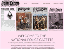 Tablet Screenshot of policegazette.us